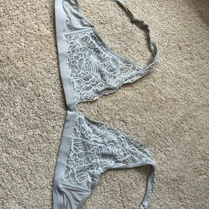 Xhileration Gray Lace Bralette